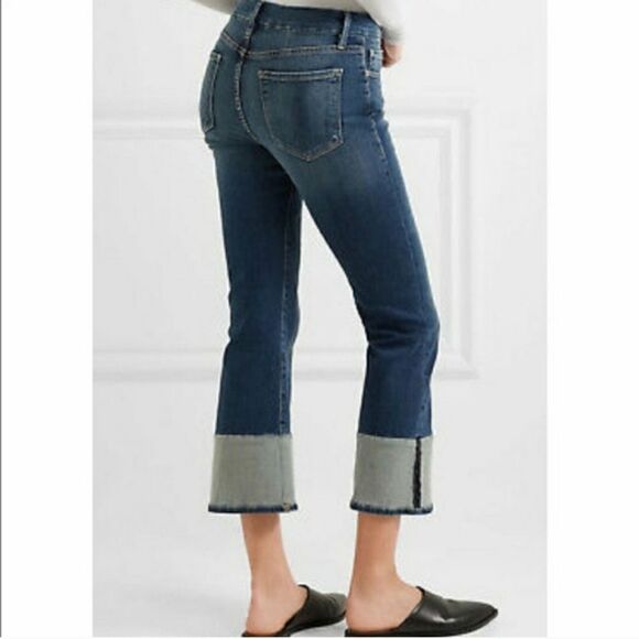 Frame Le Crop Mini Boot Reverse Cuffs Sz 26 - Picture 1 of 11